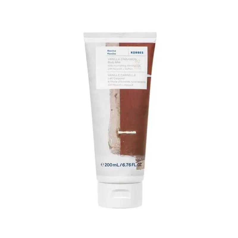 Korres Body Milk Vanilla Cinnamon, Ενυδατικό Γαλάκτωμα Σώματος Βανίλια Κανέλα, 200ml