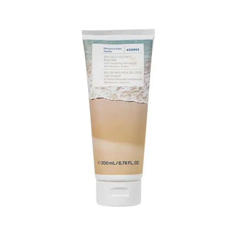 Korres Body Milk Sea Salt Coconut, Ενυδατικό Γαλάκτωμα Σώματος Θαλασσινό Αλάτι Καρύδα, 200ml