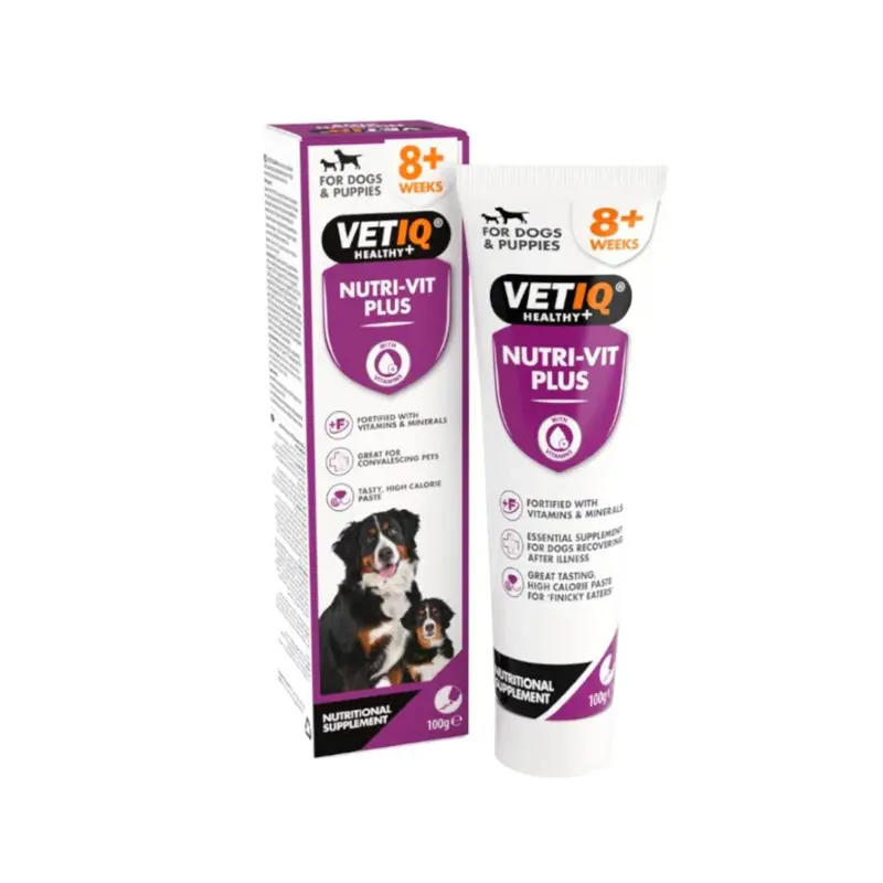VET IQ Nutri-Vit Plus, Συμπλήρωμα Διατροφής για το Σκύλο σε μορφή πάστας, 100gr