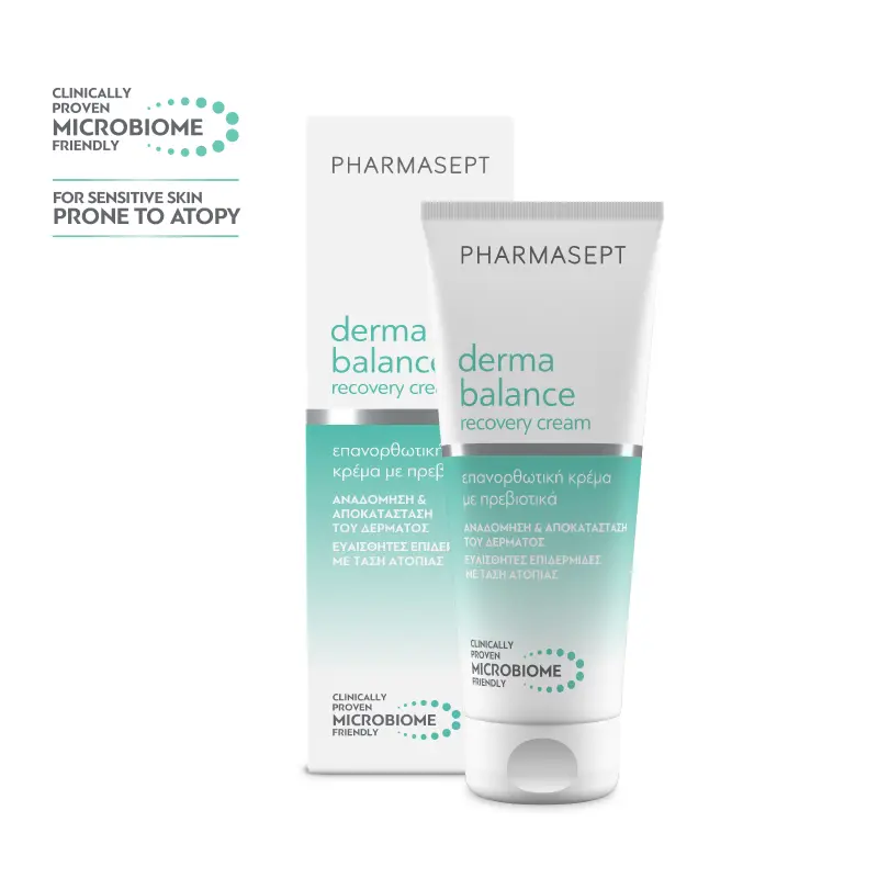 Pharmasept Derma Balance Recovery Cream, Επανορθωτική Κρέμα με Πρεβιοτικά, 100ml