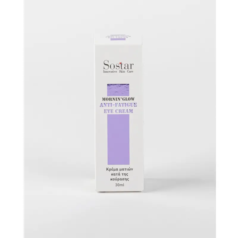 Sostar Mornin’Glow Anti-fatigue eye cream, Κρέμα Ματιών κατά της κούρασης, 30ml