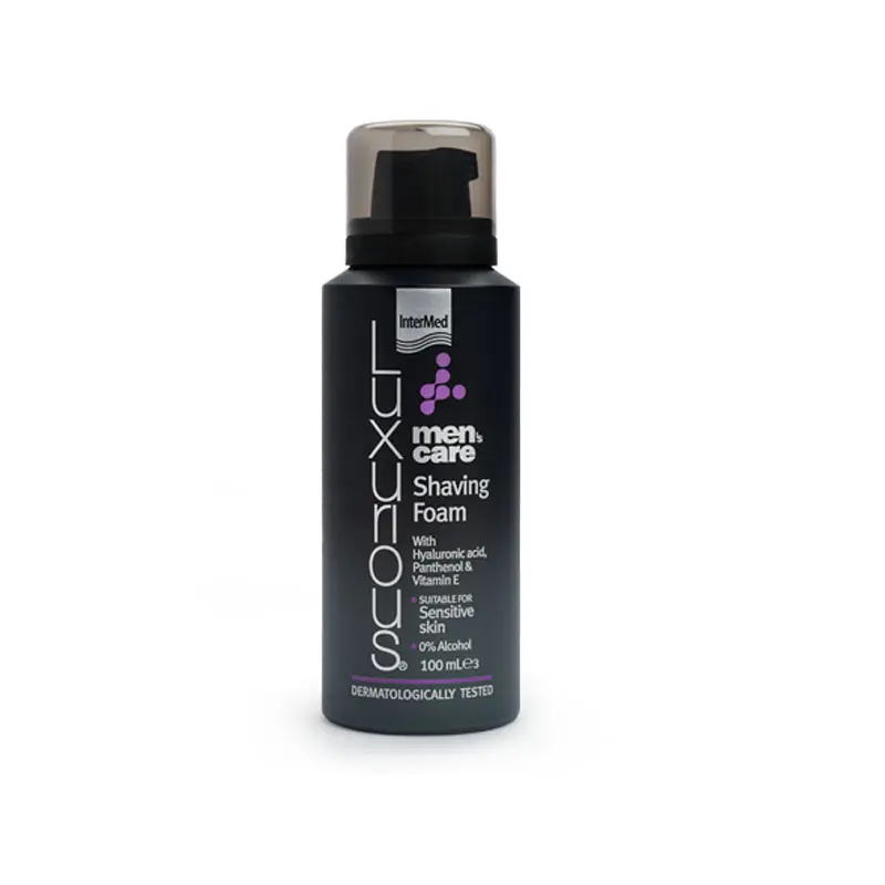 Luxurious Men’s Care Shaving Foam, Πλούσιος αφρός για απαλό ξύρισμα χωρίς ερεθισμούς, 100ml