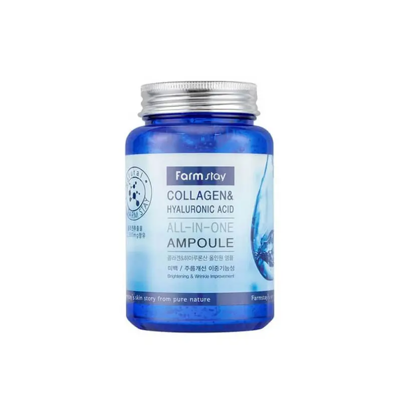 Farmstay Collagen & Hyaluronic Acid, All in One Ampoule, 250ml