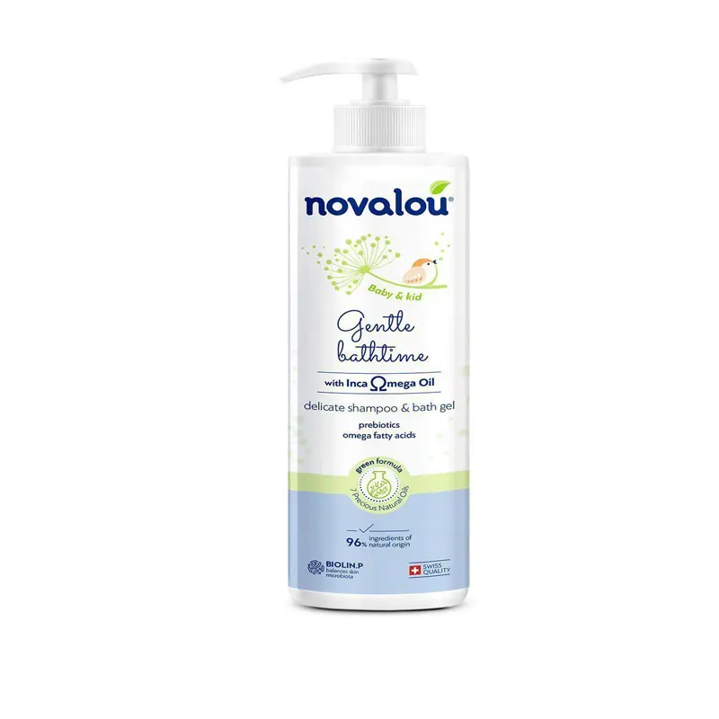 Novalou Gentle Bathtime, Απαλό σαμπουάν & αφρόλουτρο, 500ml
