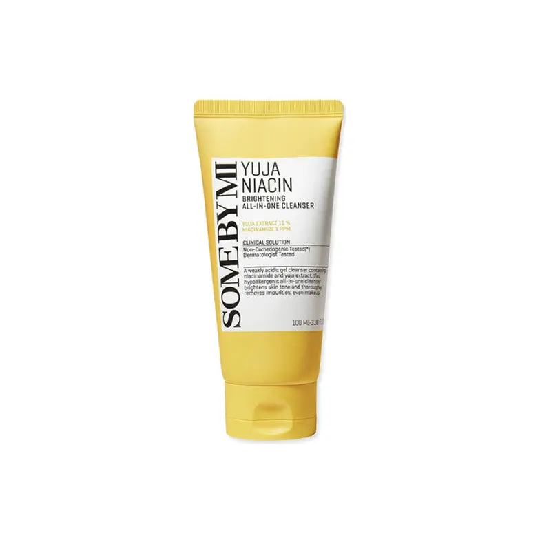 Some By Mi Yuja Niacin Brightening Cleanser All In One, Kαθαριστικό προσώπου σε μορφή τζελ που στοχεύει στη λεύκανση της επιδερμίδας, 100ml