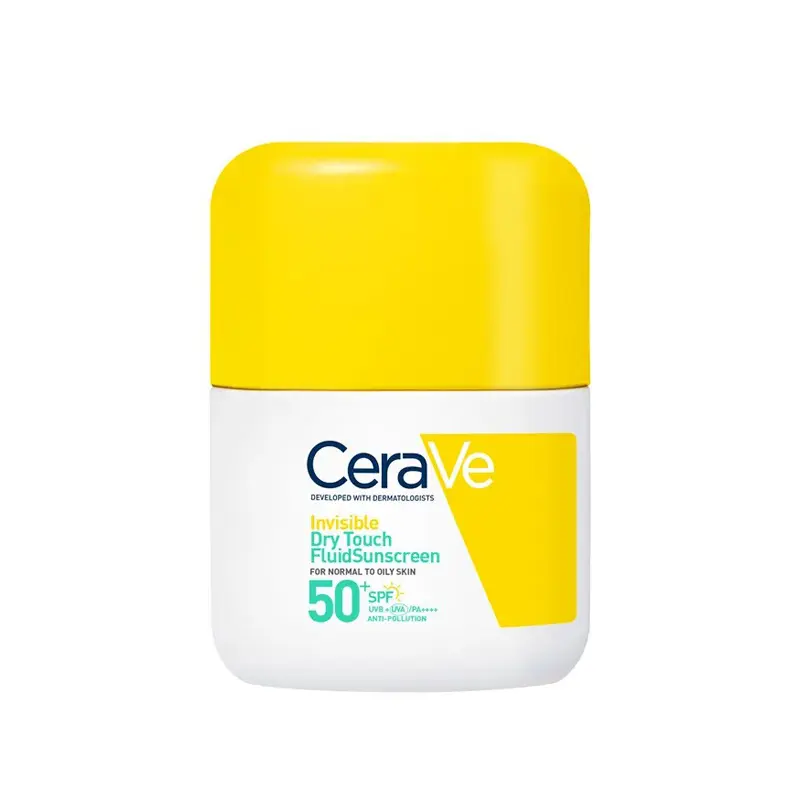 CeraVe Invisible Dry Touch Fluid SPF50+, Αντηλιακό για Κανονική έως Λιπαρή επιδερμίδα, 50ml