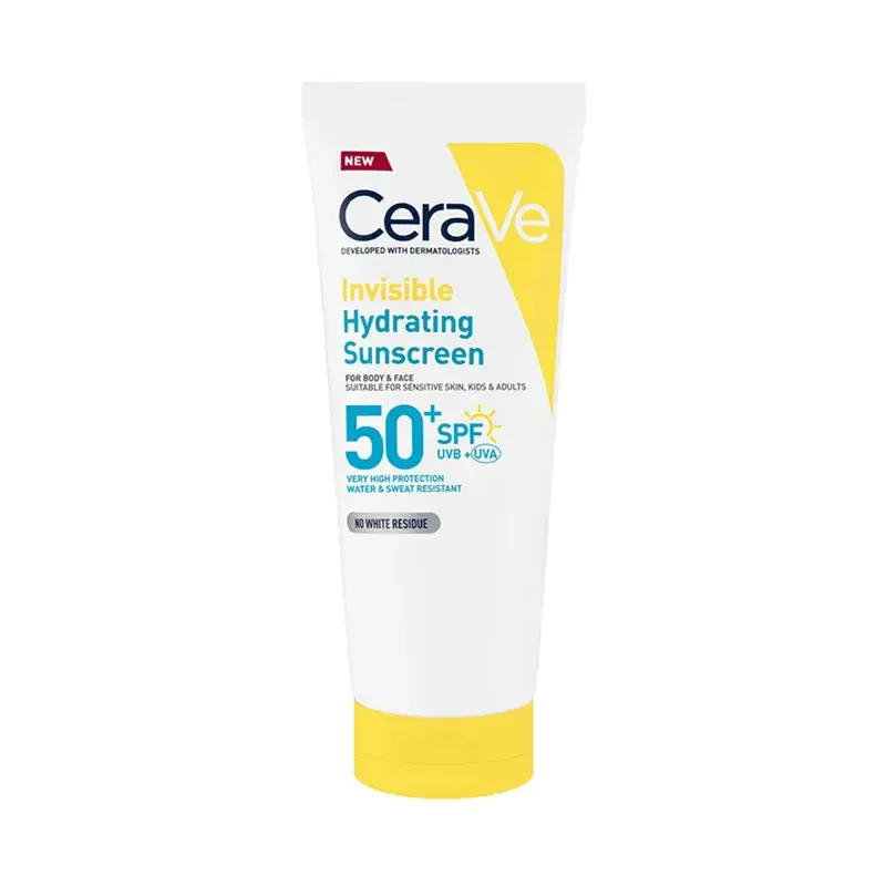 CeraVe Sunscreen Invisible Hydrating SPF50+, Αντηλιακό Προσώπου & Σώματος, 75ml