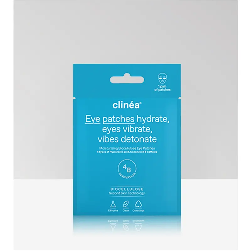 Clinea Moisturizing Eye Patches, Ενυδατικά patches ματιών από βιοκυτταρίνη, 1 ζευγάρι