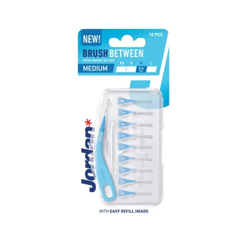Jordan Brush Between Interdental Brush Medium 0.4mm, Μεδοσόντια Βουρτσάκια, 10 τεμάχια