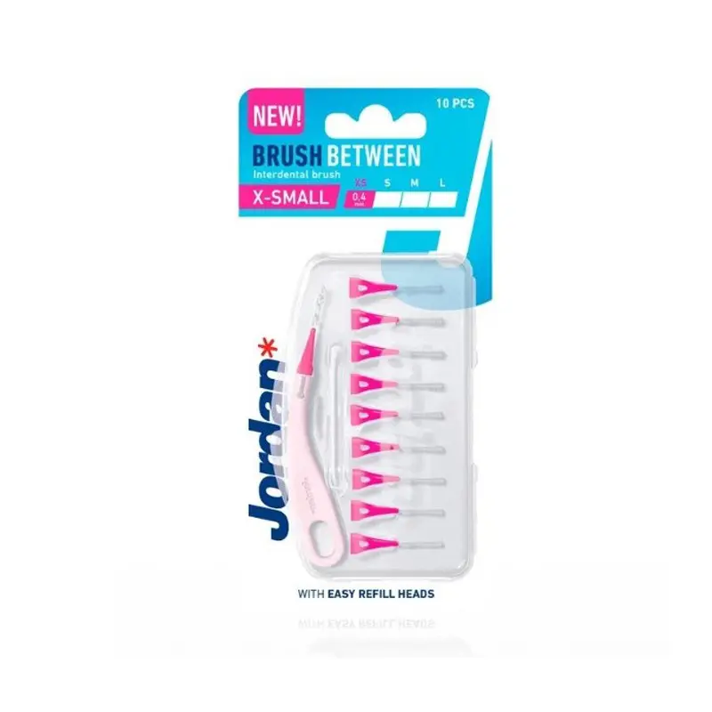 Jordan Brush Between Interdental Brush X-Small 0.4mm, Μεδοσόντια Βουρτσάκια, 10 τεμάχια