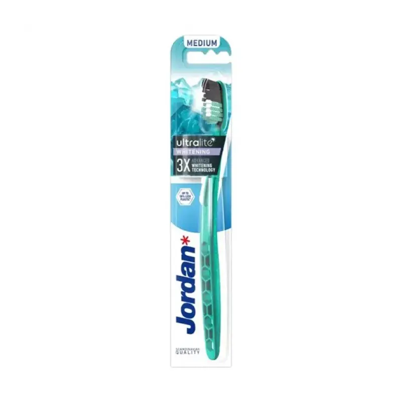 Jordan Ultralite Whitening Medium Toothbrush, Οδοντόβουρτσα Μέτρια, 1 τεμάχιο
