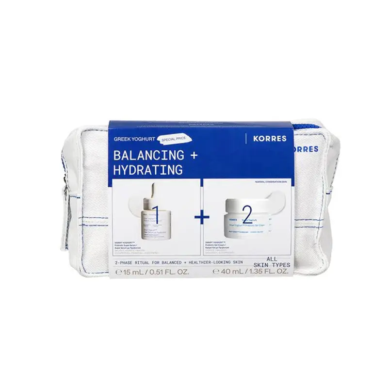 Korres Greek Yoghurt Balancing + Hydrating Σετ, Smart YoghurtTM Super Serum 15ml & Smart YoghurtTM Κρέμα-Gel 40ml