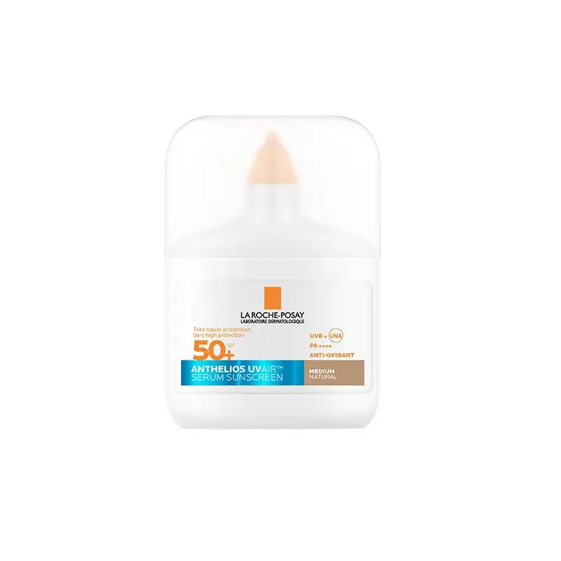 La Roche Posay Anthelios UVAir SPF50+, Αντηλιακό Serum Προσώπου με Ανάλαφρη Κάλυψη, Medium Natural, 50ml