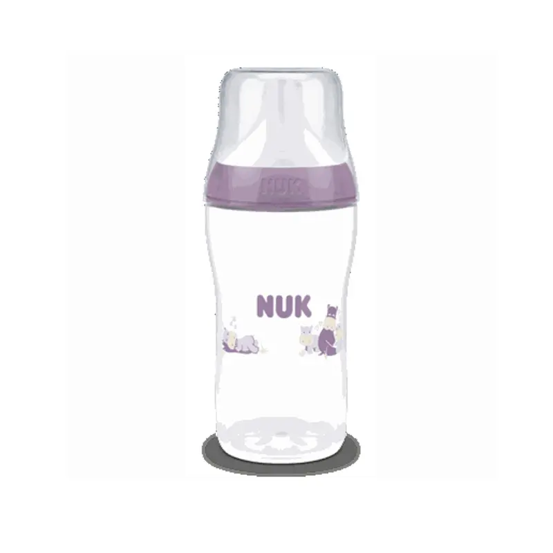 Nuk Perfect Match Hippo Μπιμπερό Πλαστικό, με μαλακή θηλή Σιλικόνης, 260ml