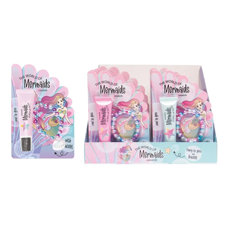 Martinelia The Wolrd of Mermaids Pearl Lip Gloss & Βραχιόλι, για κορίτσι 6+ ετών