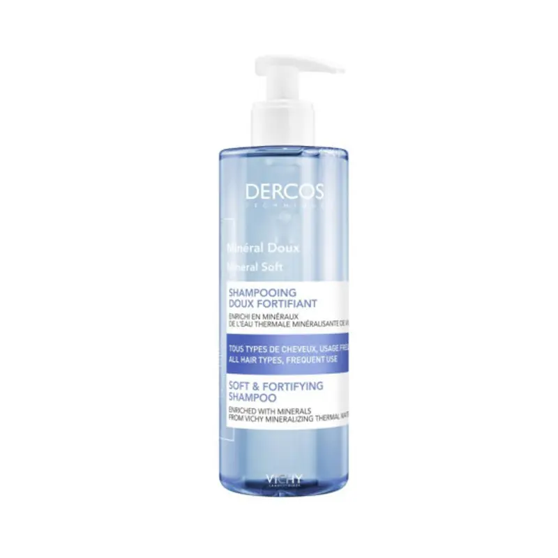 Vichy Dercos Mineral, Σαμπουάν καθημερινής χρήσης κατάλληλο για όλη την οικογένεια, 400ml