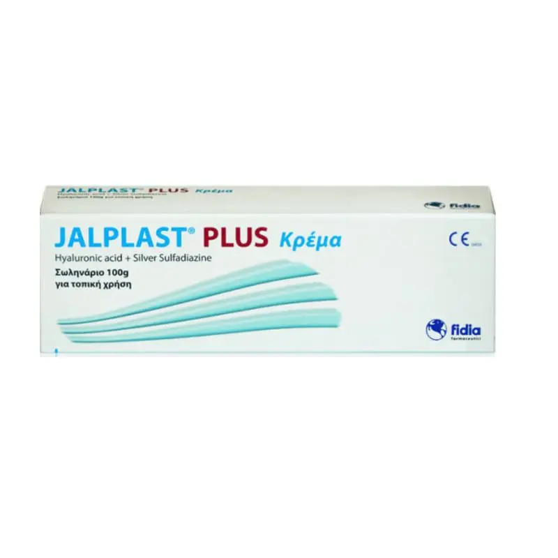 Jalplast Plus Κρέμα με Υαλουρονικό Οξύ και Ισχυρή Αντιμικροβιακή Δράση, 100gr