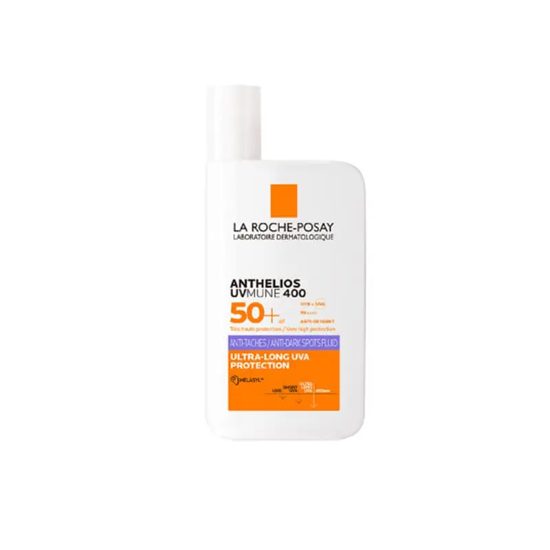La Roche Posay Anthelios UVMune 400 Anti-Dark Spots Fluid SPF 50+, Διορθώνει τον ανομοιόμορφο τόνο του δέρματος, 50ml