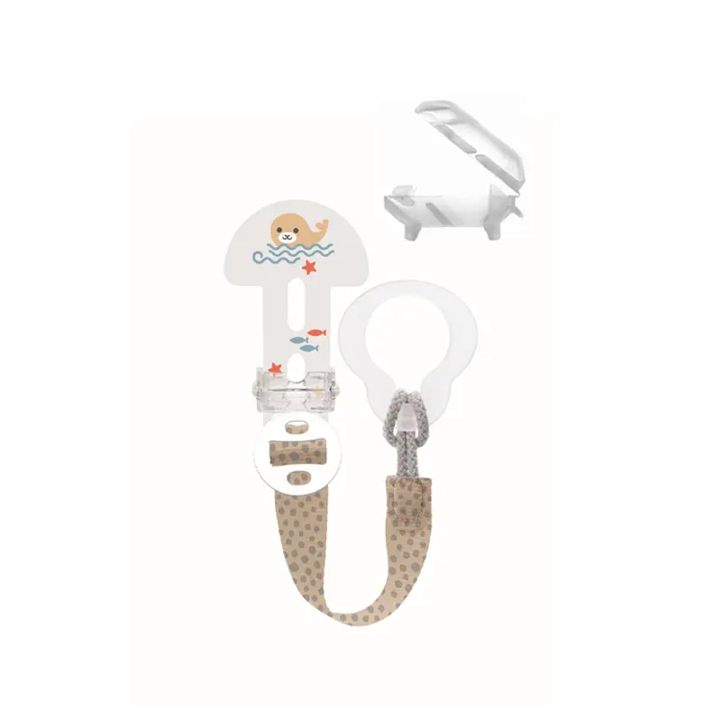 Mam Clip it! & Cover, Μαλακή Κορδέλα στήριξης πιπίλας & θήκη, 1 τεμάχιο