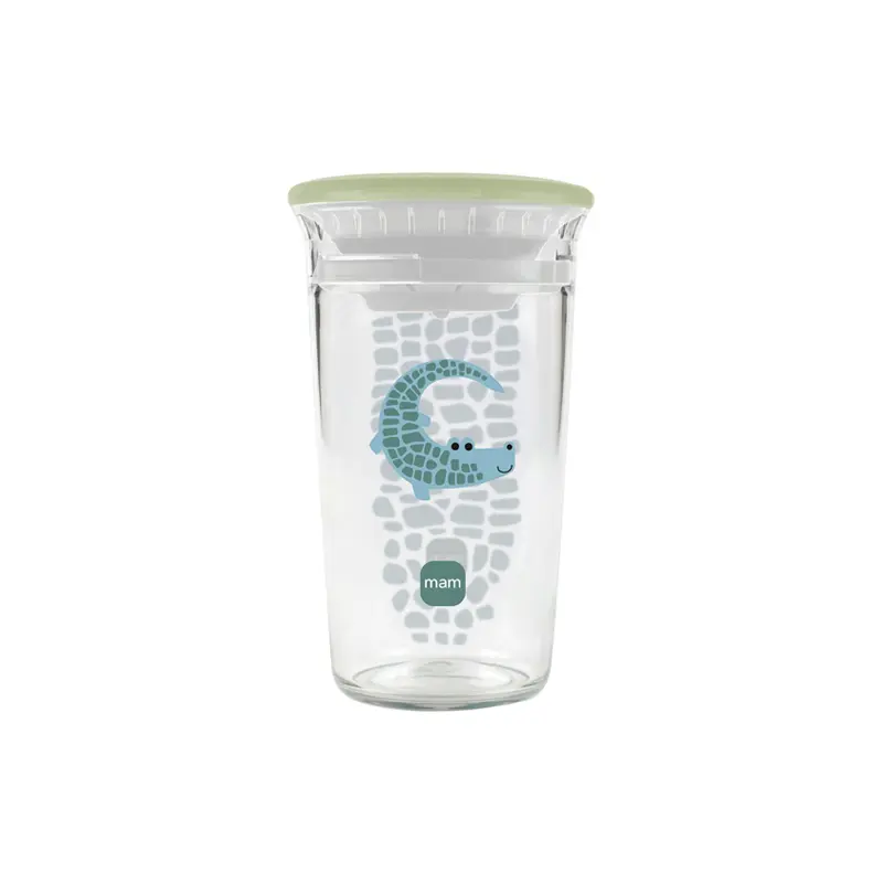 Mam Easy to Drink Cup, για εύκολη μετάβαση στο ποτήρι, Green, 290ml