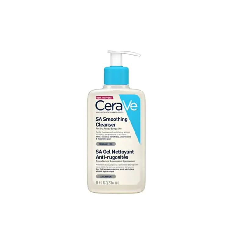 Cerave SA Smoothing Cleanser Gel, Καθαρισμός για το τραχύ δέρμα, 236ml