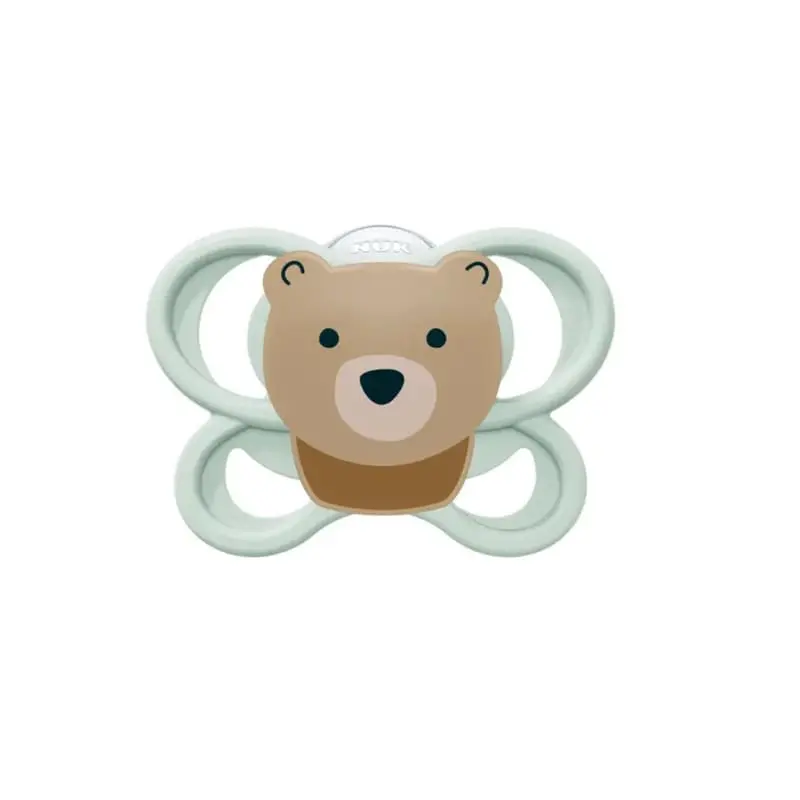 Nuk Perfect Match Air, Πιπίλα Σιλικόνης 0-6m, Bear, 1 τεμάχιο
