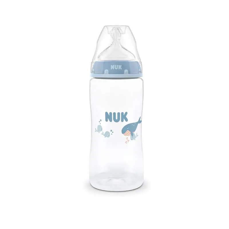 Nuk First Choice Μπιμπερό Πλαστικό, 3m+, Blue, 300ml