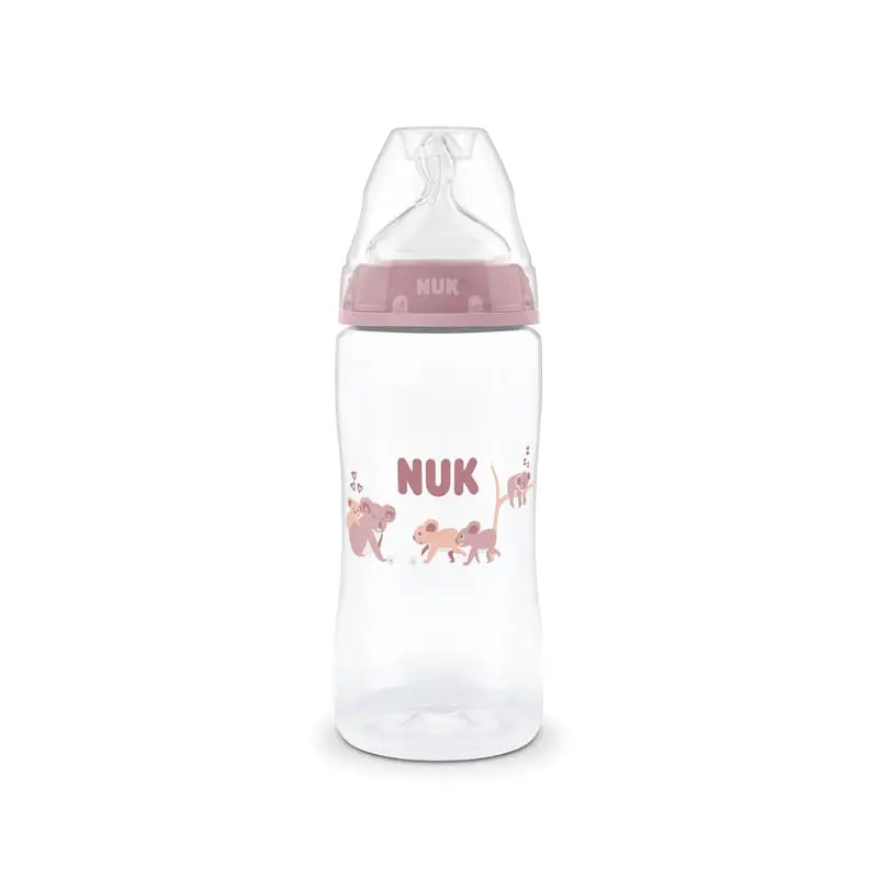 Nuk First Choice Μπιμπερό Πλαστικό, 3m+, Pink, 300ml