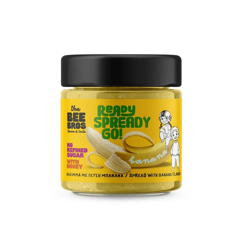The Bee Bros Spready Banana-Flavored Spread, Άλειμμα με γεύση μπανάνα, 300g