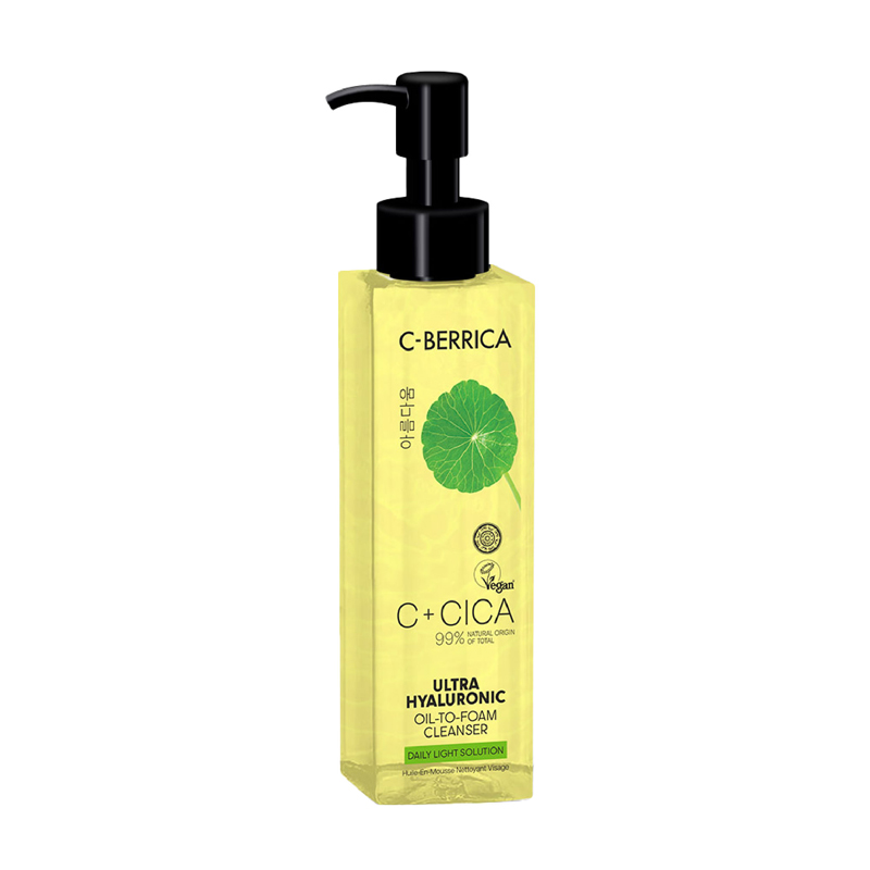 Natura Siberica C+Cica Oil-to-Foam Cleanser, Αφρώδες Λάδι Καθαρισμού με Υαλουρονικό Οξύ, 150ml